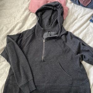 90 degrees cropped gray hoodie size small